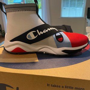 Champion Rally Crossover Hi top plus bonus pair of Hyper-r low Red